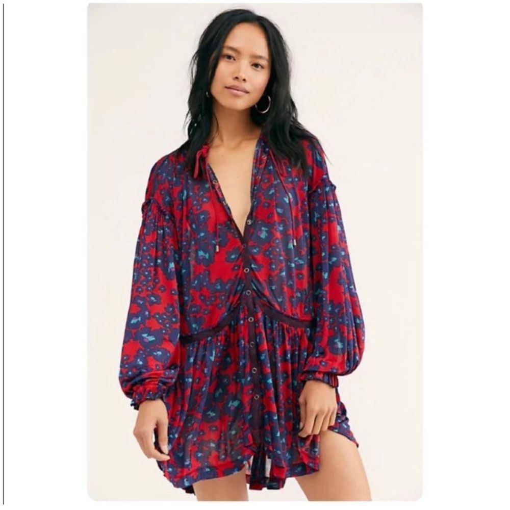 FREE PEOPLE Love Letters Tunic Dress Size XS